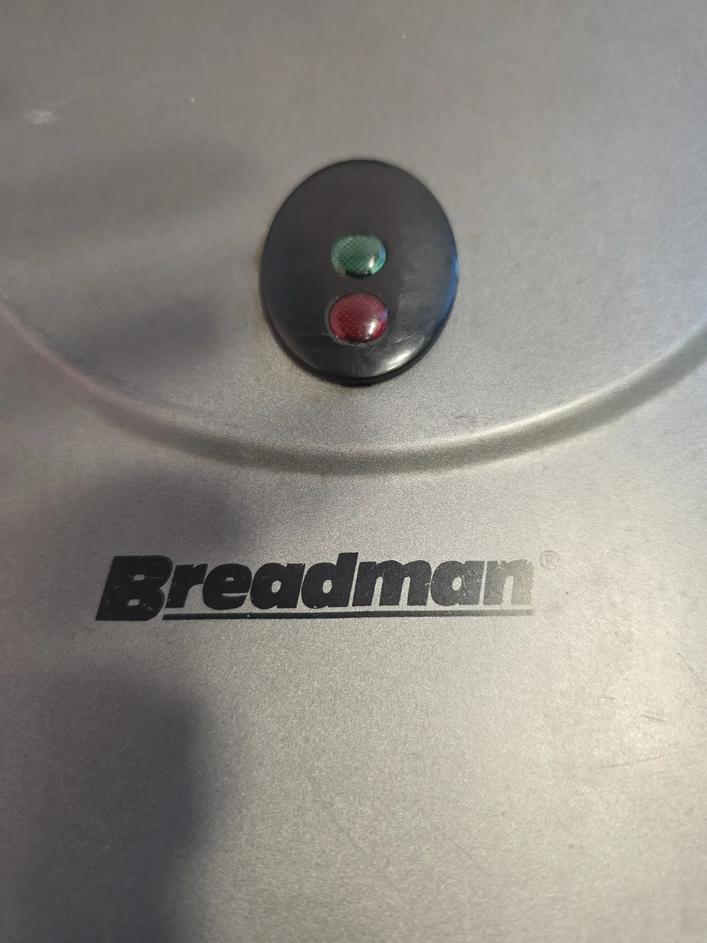 Silver Electric Sandwich Maker with Indicator Lights